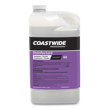 Coastwide Professional™ Disinfectant 66 Deodorizer-virucide Concentrate For Expressmix Systems, Unscented, 110 Oz Bottle, 2-carton freeshipping - TVN Wholesale